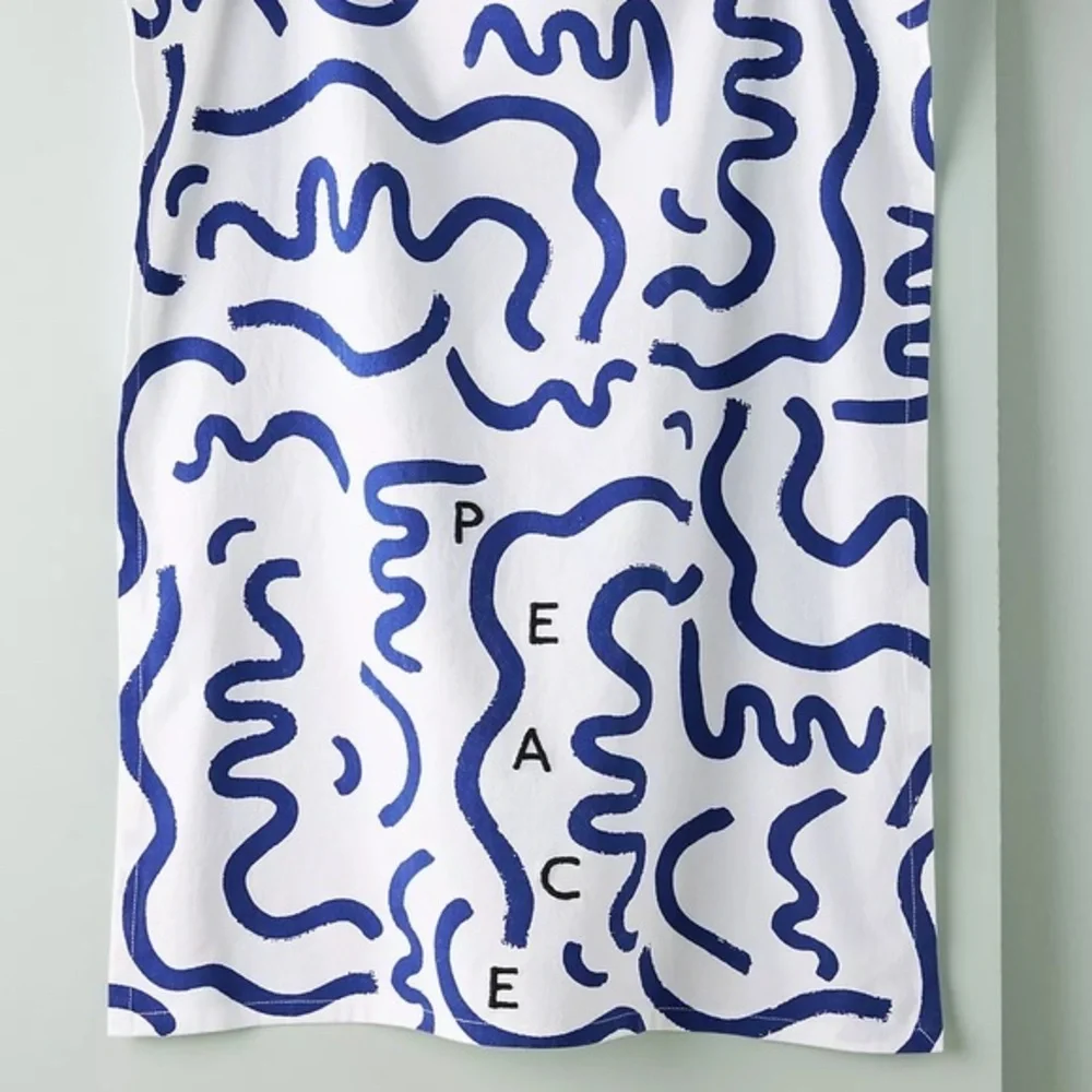 Anthropologie-Maristella Gonzalez Peace Dish Towel